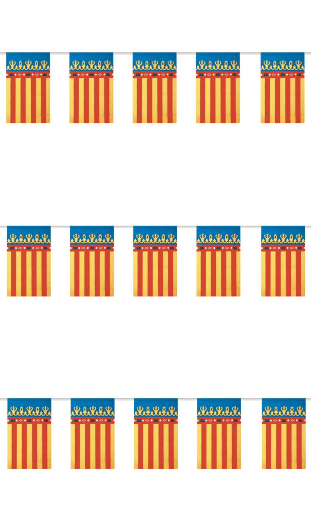 Guirnalda de Banderines de Comunidad Valenciana