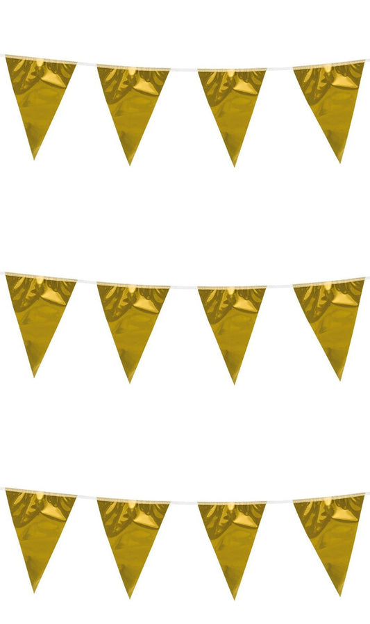 Guirnalda Triángulos Dorados