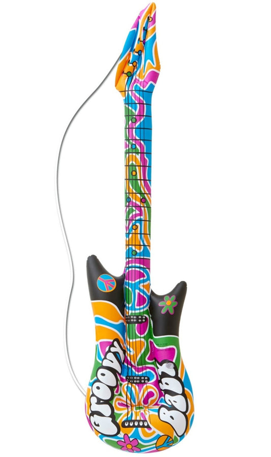 Guitarra Hippie Colores Hinchable