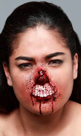 Herida Nariz látex