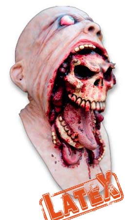Máscara de látex Alien Charlie