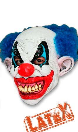 Máscara de látex Clown Puddles