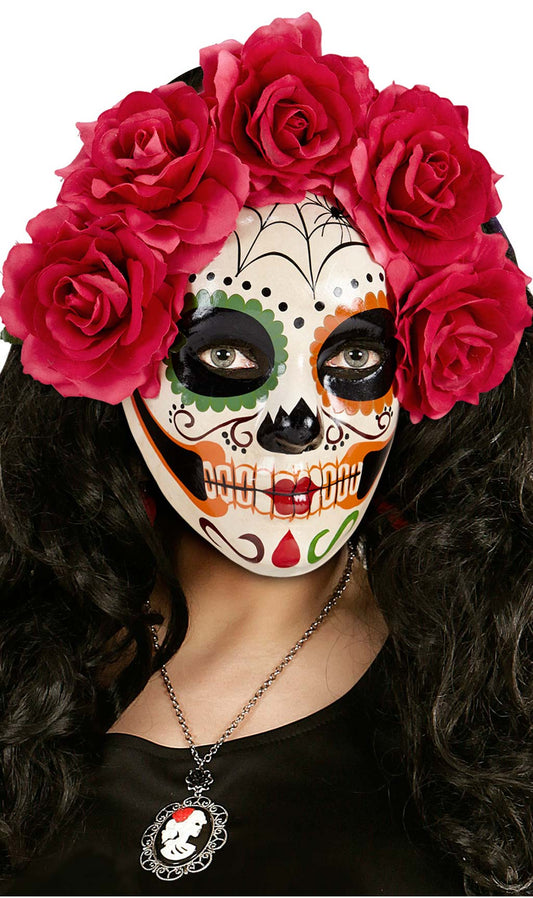 Máscara de Catrina Floreada