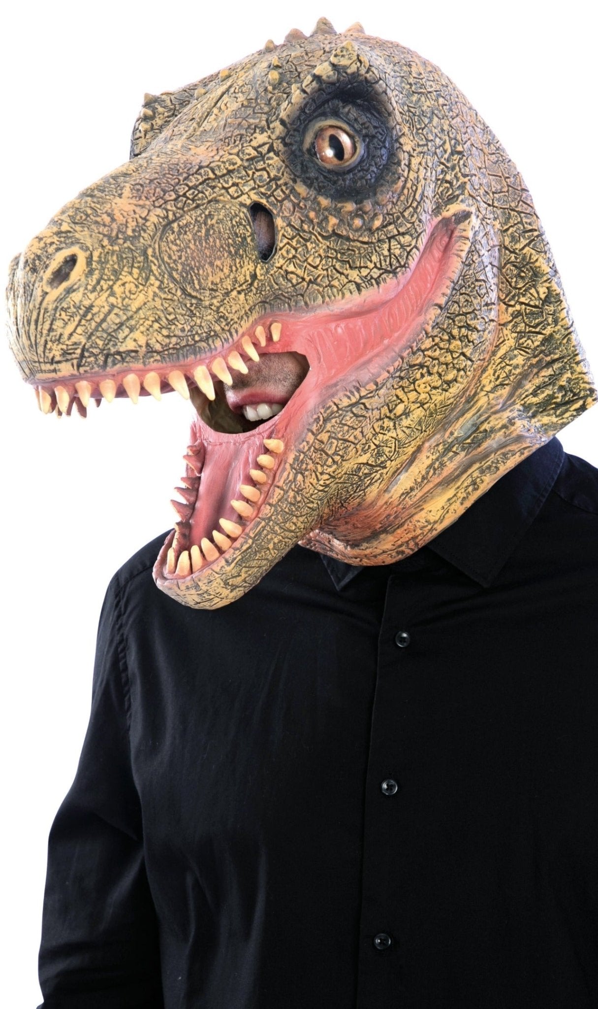 Máscara de látex de Dinosaurio Hambriento