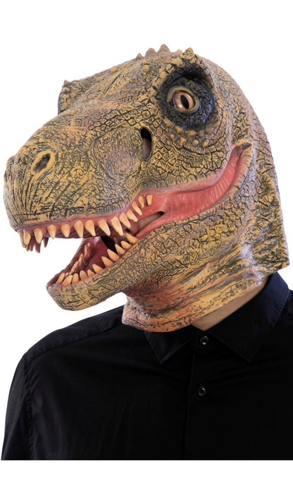 Máscara de látex de Dinosaurio Hambriento