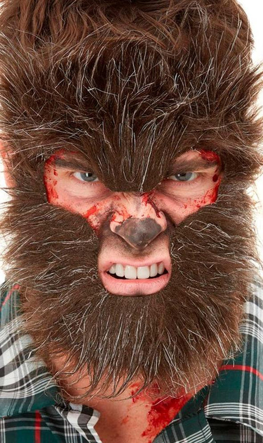 Máscara de Hombre Lobo Peludo