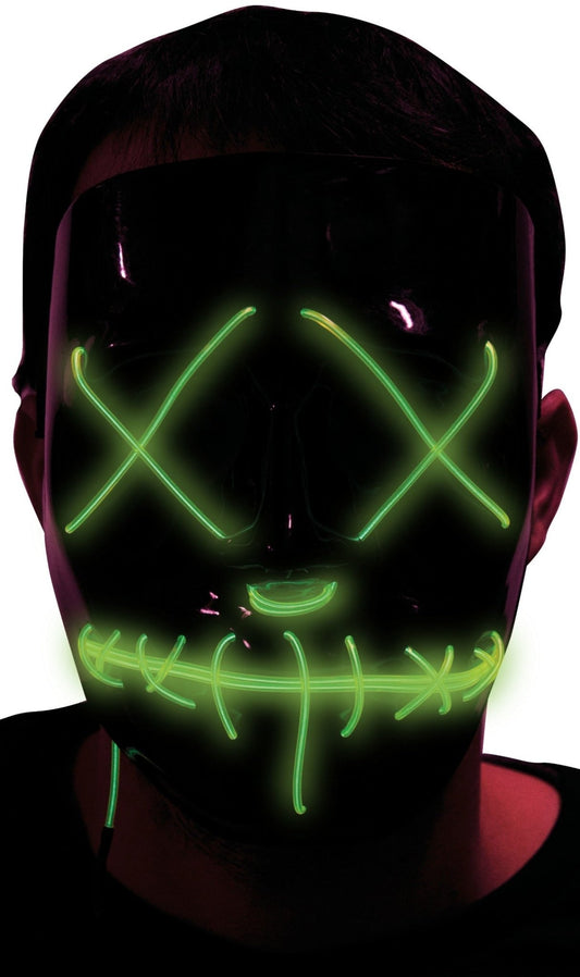 Máscara de La Purga con luz