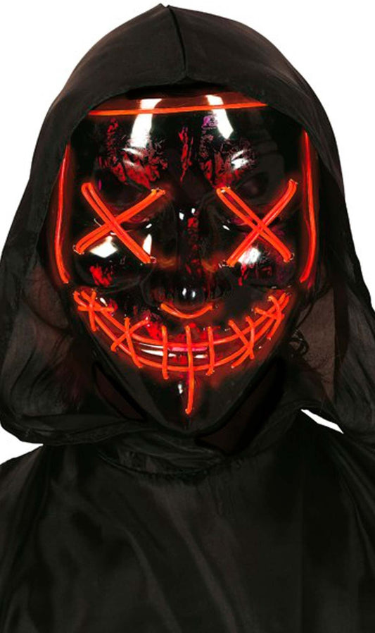 Máscara de La Purga Luminosa Roja