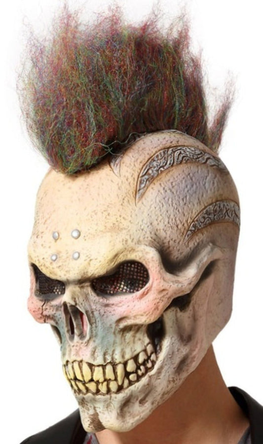 Máscara de látex Calavera con Cresta