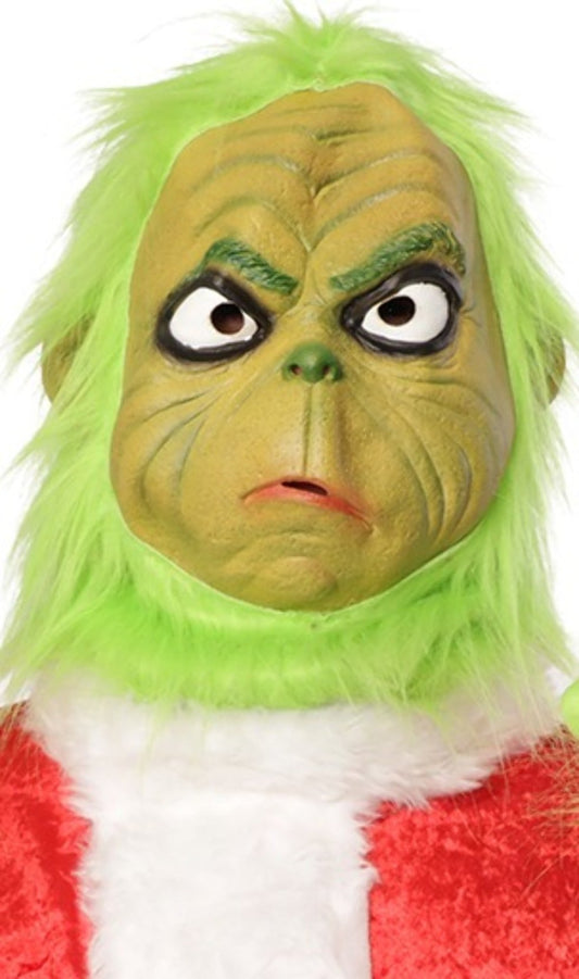 Máscara de látex de Duende Grinch