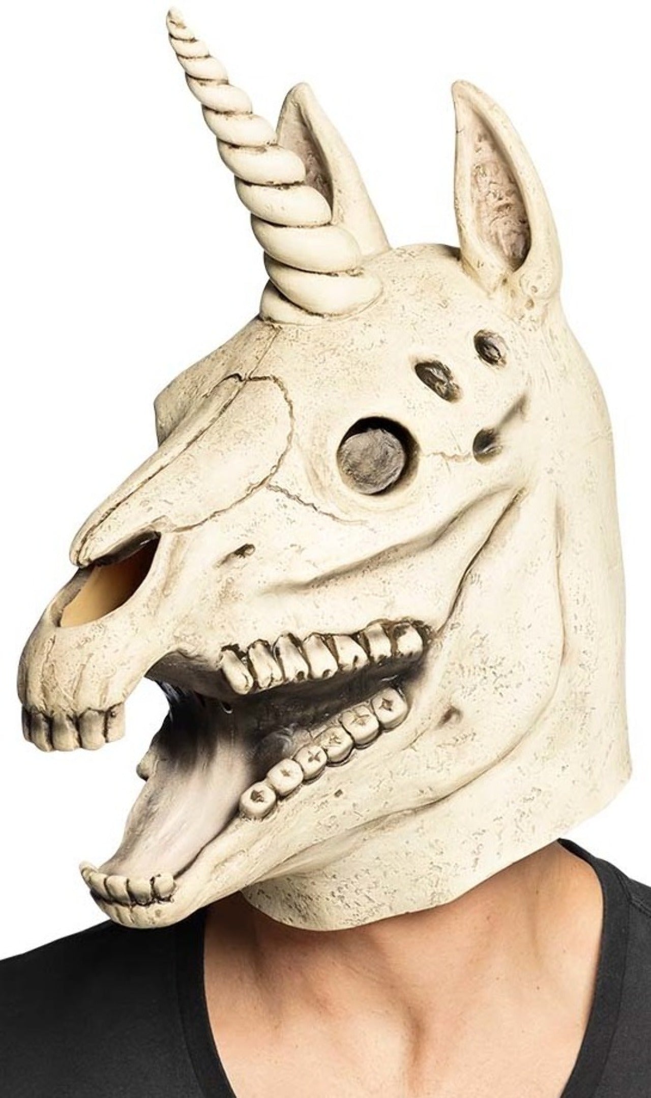 Máscara de látex Esqueleto de Unicornio