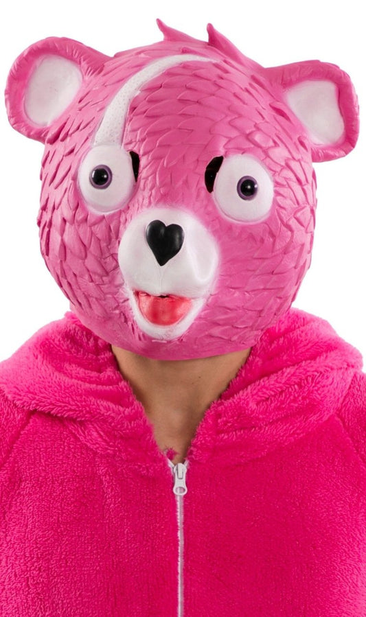 Máscara de látex Oso Rosa Fortnite