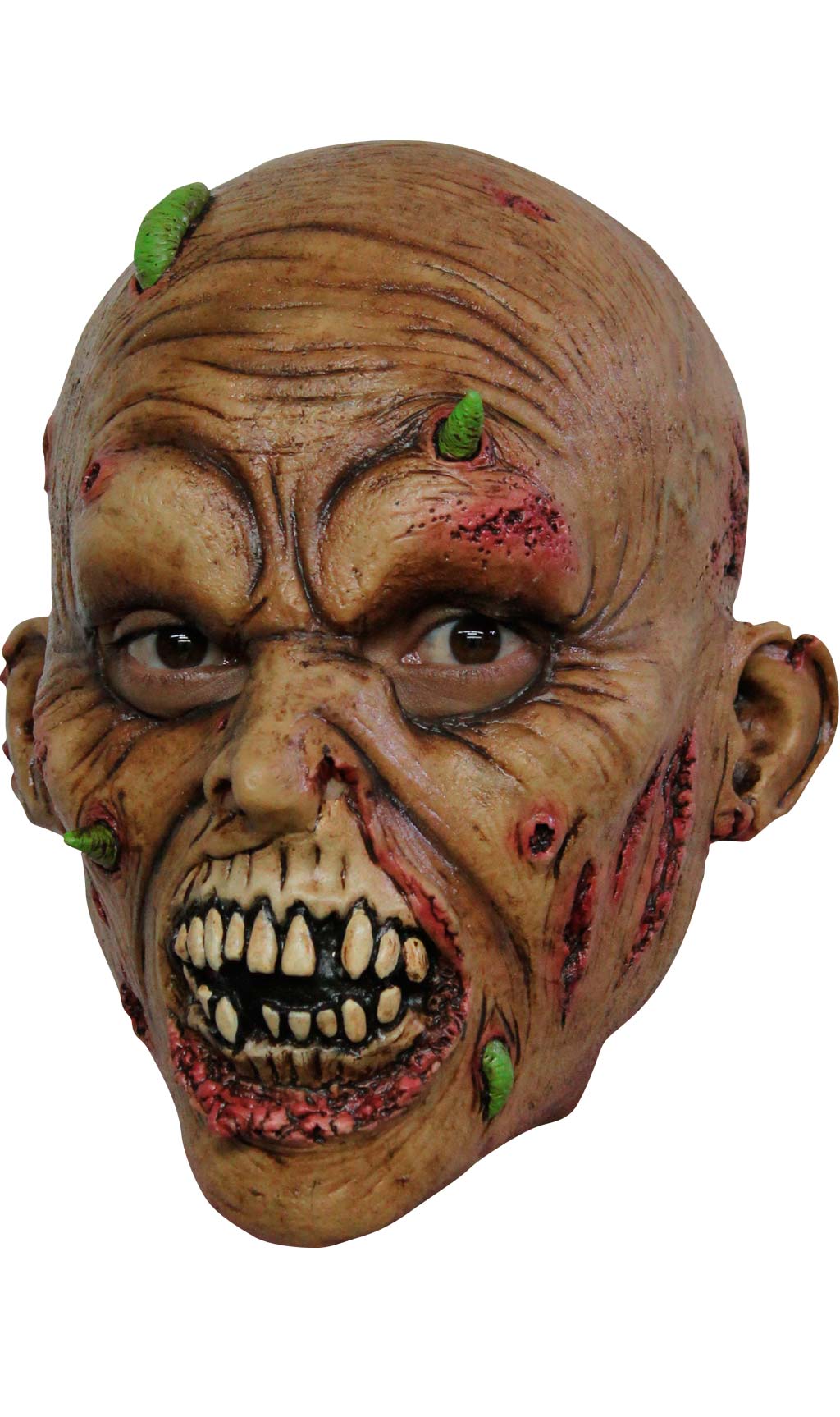 Máscara de látex Zombie Gusanos infantil