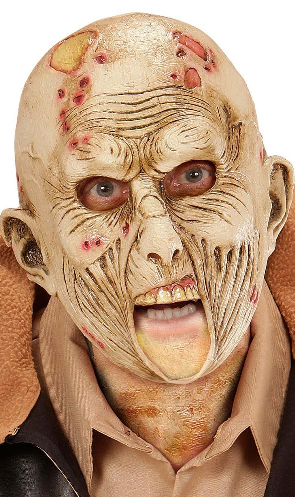 Máscara de látex Zombie Llagas