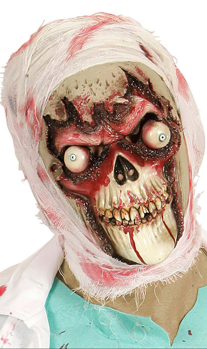 Máscara de látex Zombie Vendas