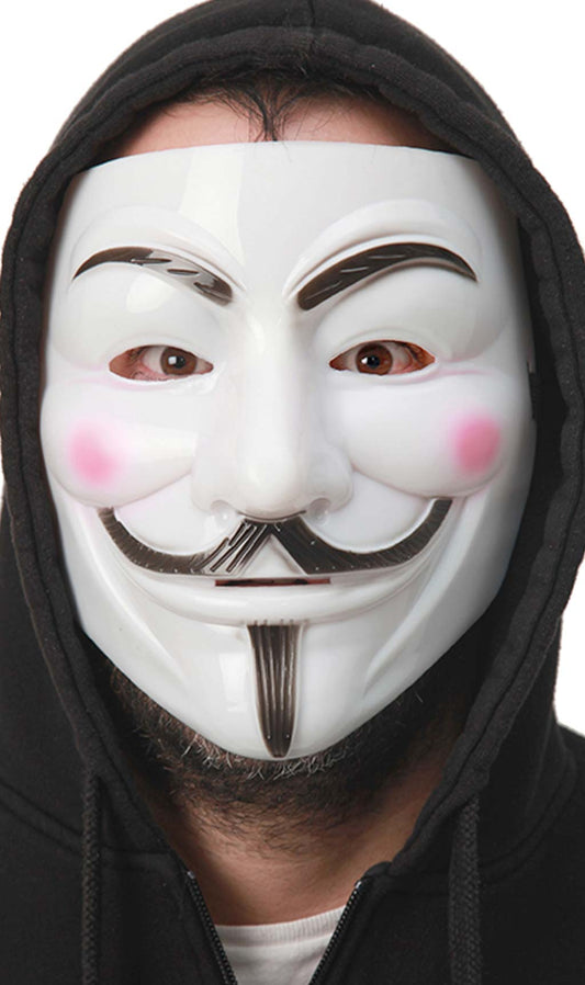 Máscara de V de Vendetta Blanca