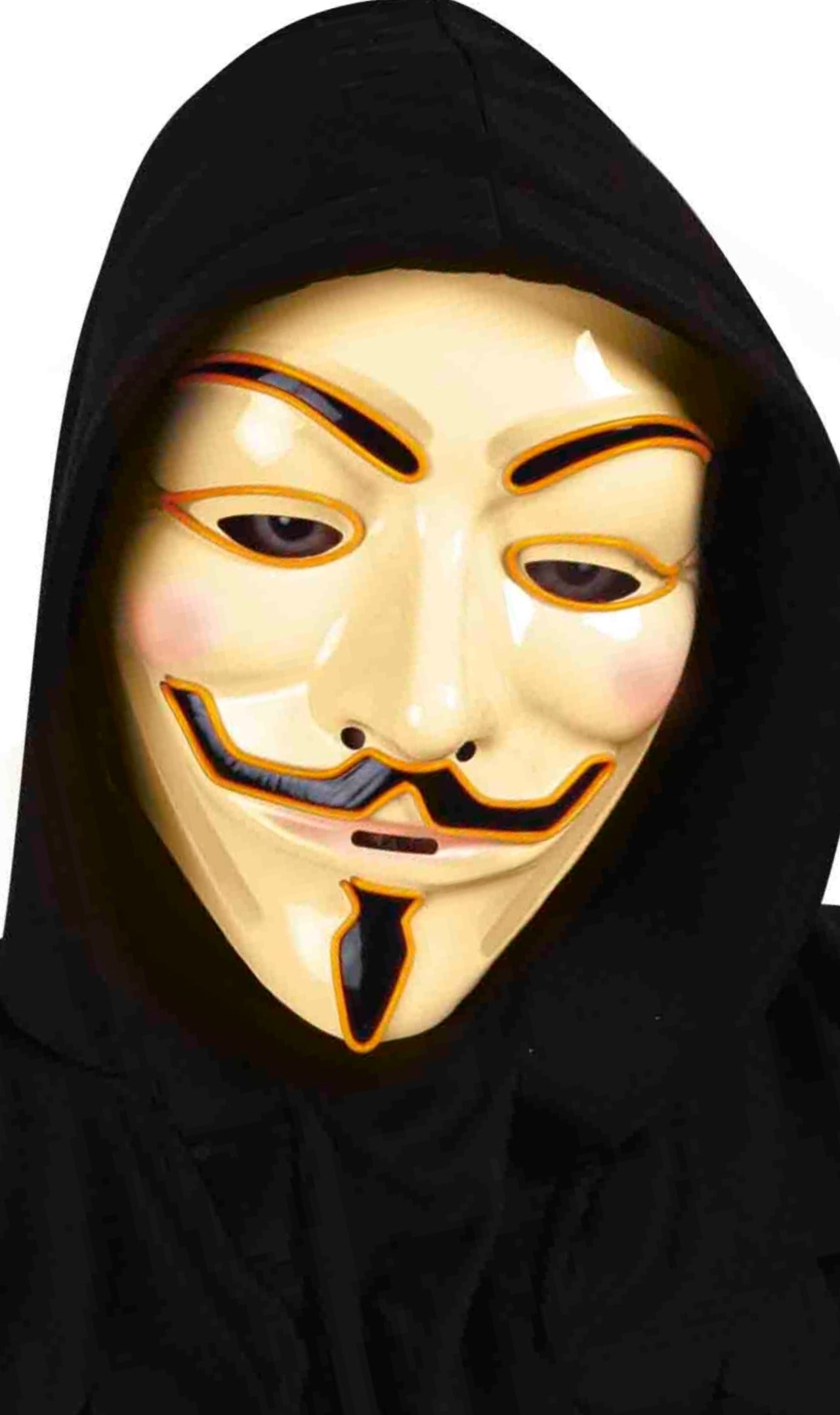 Máscara de V de Vendetta con Luz