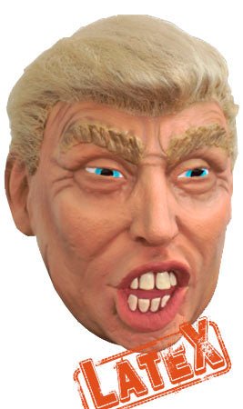 Máscara de látex Donald Trump Pelo para adulto