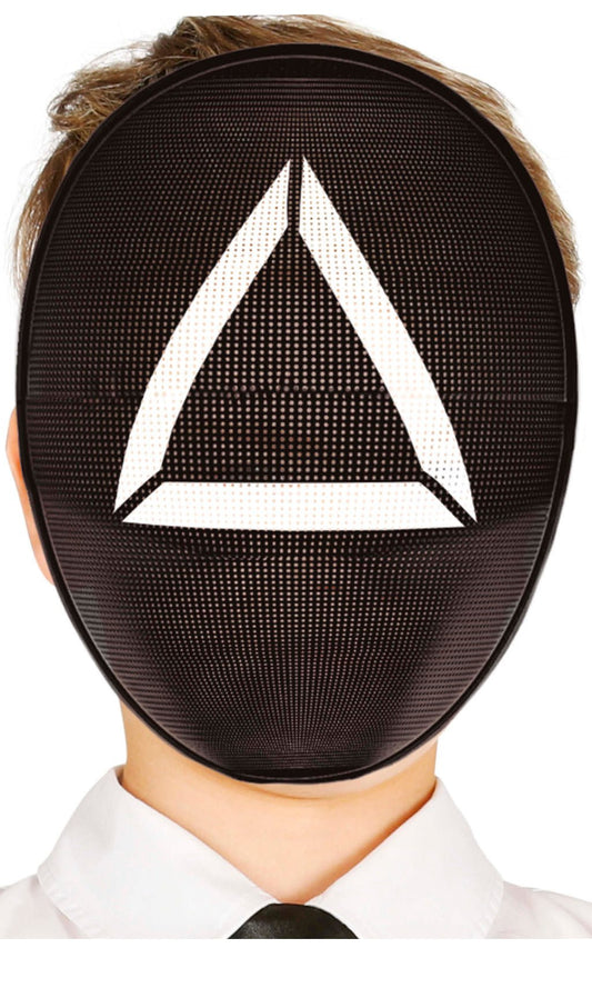 Máscara Juego del Calamar Triángulo PVC infantil