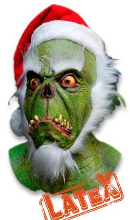 Máscara de látex Green Santa