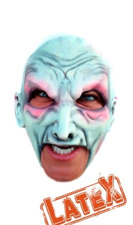 Máscara de látex Vampiro Blanco
