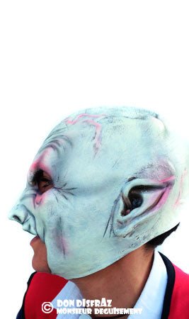 Máscara de látex Vampiro Blanco