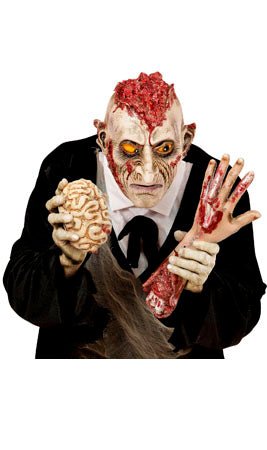 Máscara de látex Zombie Sesos