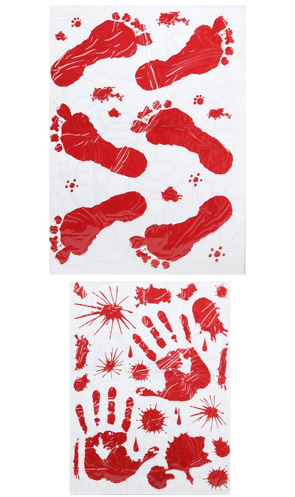 Pack 2 Decoración Huellas Sangrientas