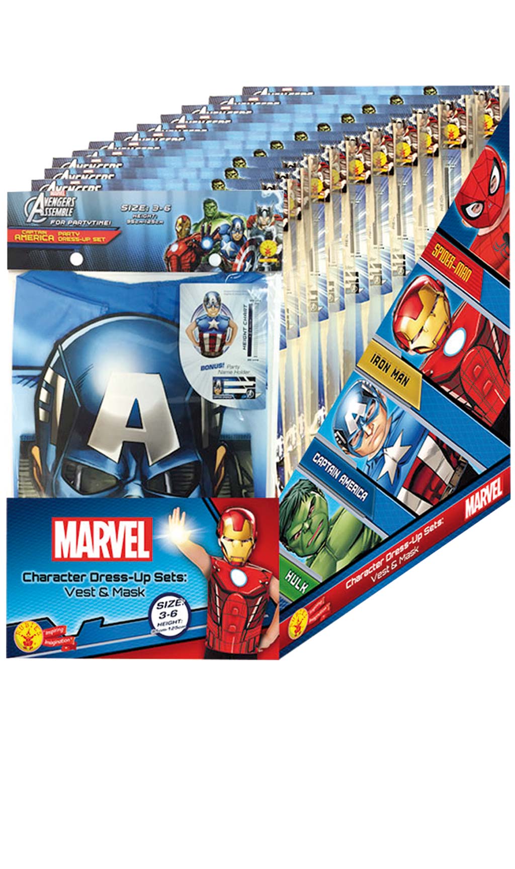 Pack de 4 Set de Superhéroe Avengers™ infantil
