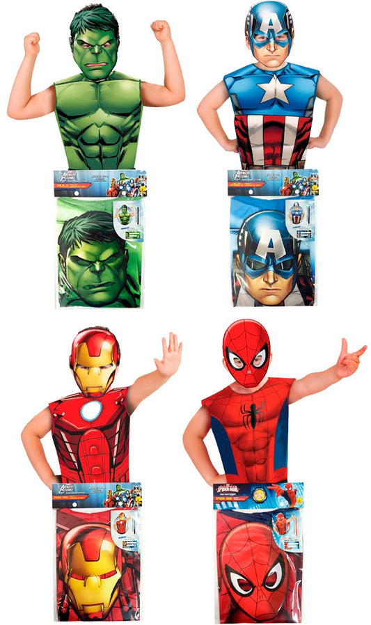Pack de 4 Set de Superhéroe Avengers™ infantil