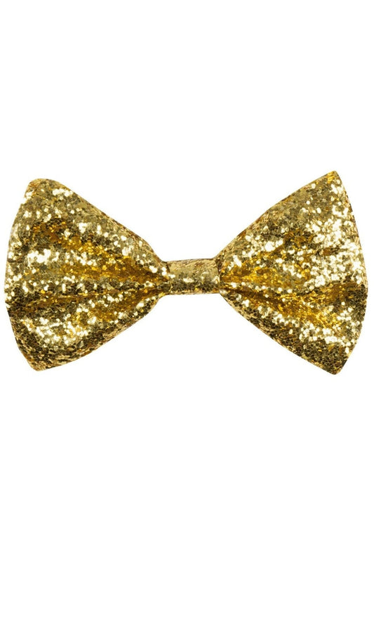 Pajarita Dorada Glitter