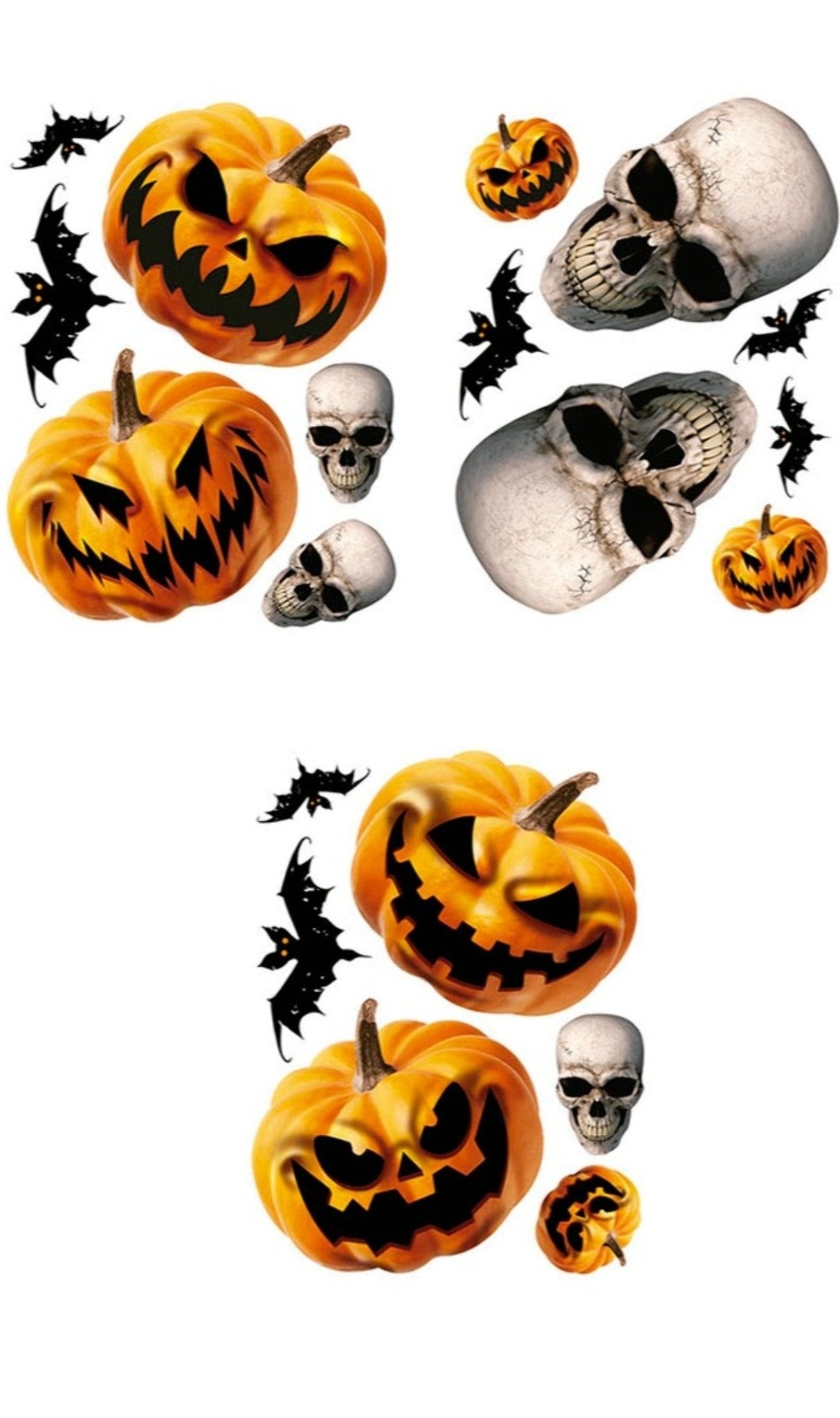 Pegatinas Electrostáticas de Calabazas
