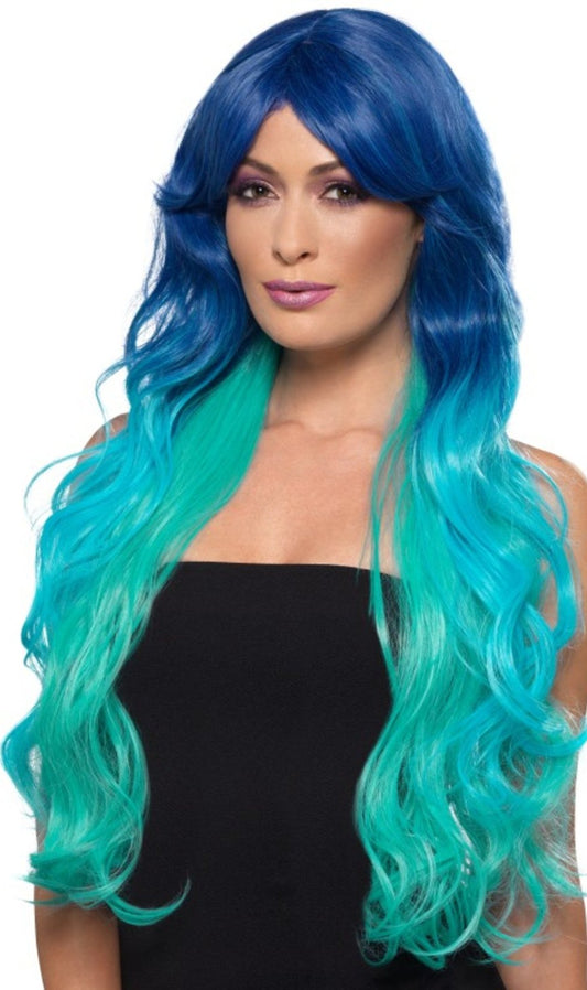 Peluca Azul Deluxe
