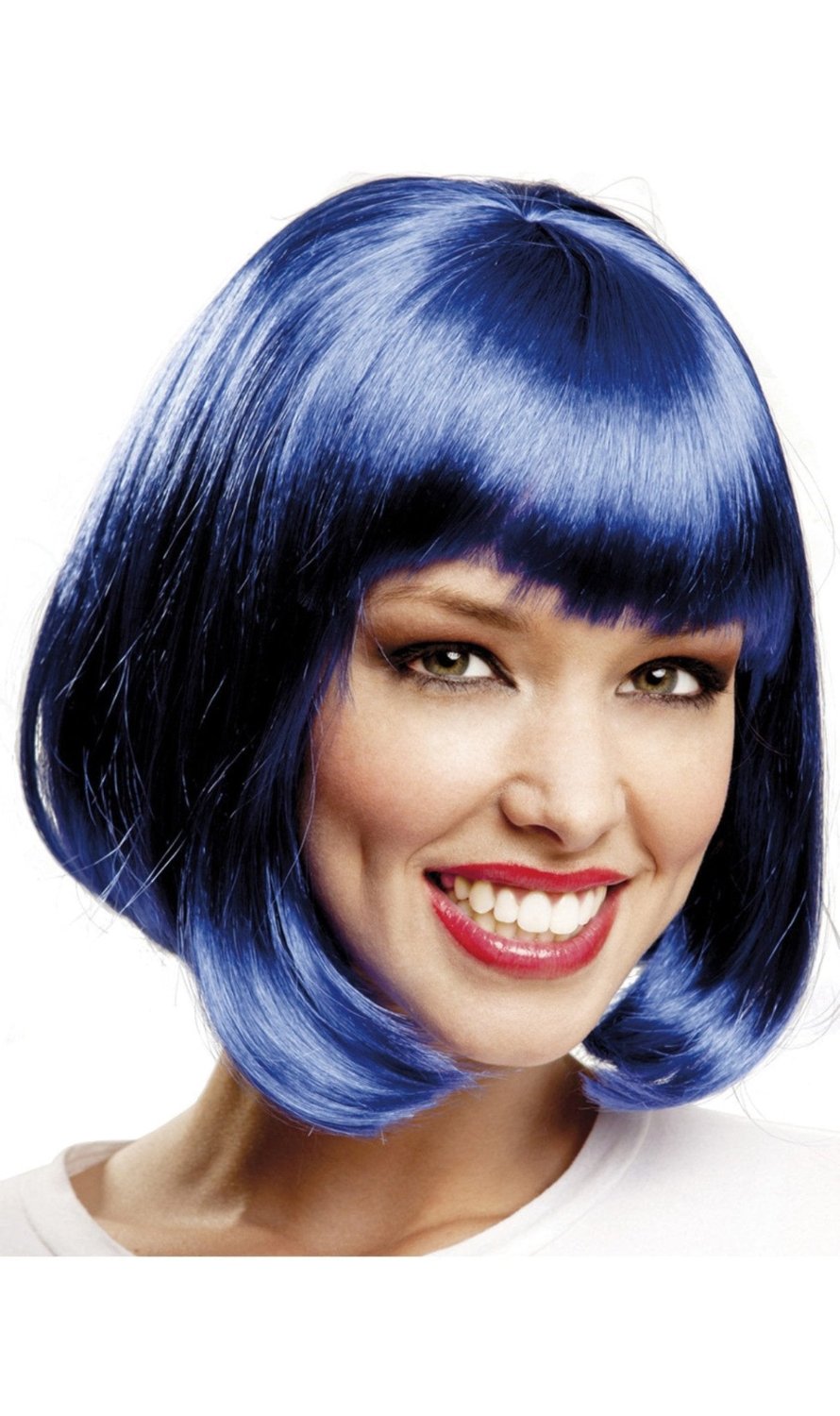 Peluca Corta Azul