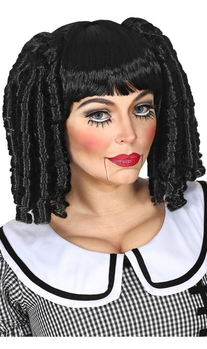 Peluca de Muñeca Tirabuzones