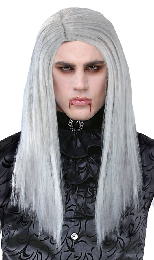 Peluca de Vampiro Gris