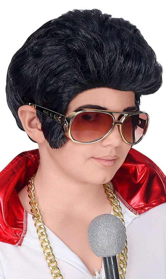 Peluca del Rey del Rock infantil