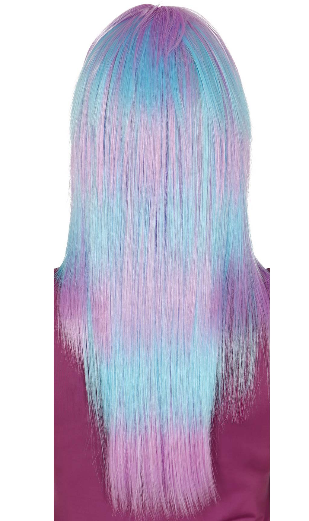 Peluca Larga Azul y Violeta