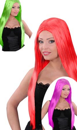 Peluca Larga Glamour Colores