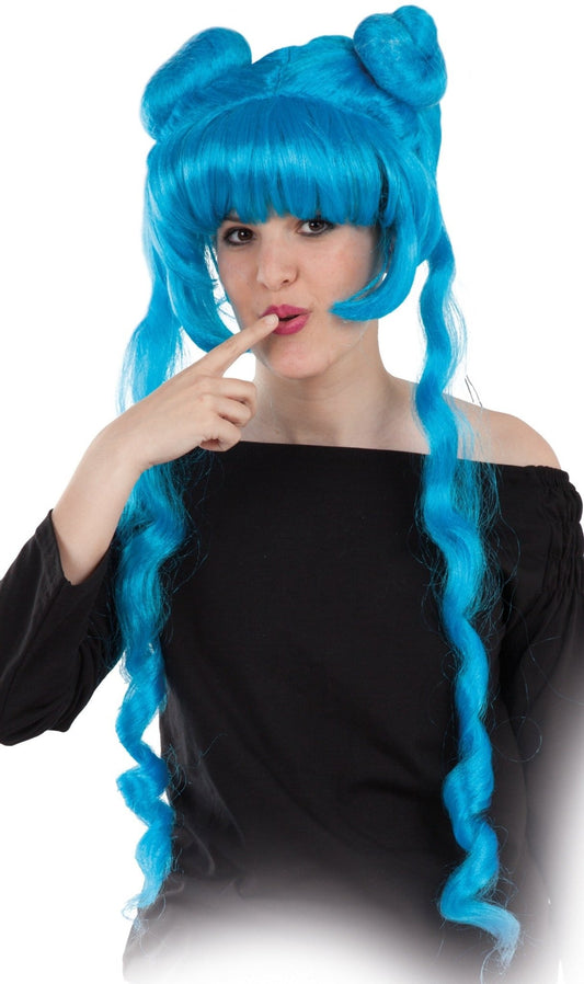 Peluca Manga Azul