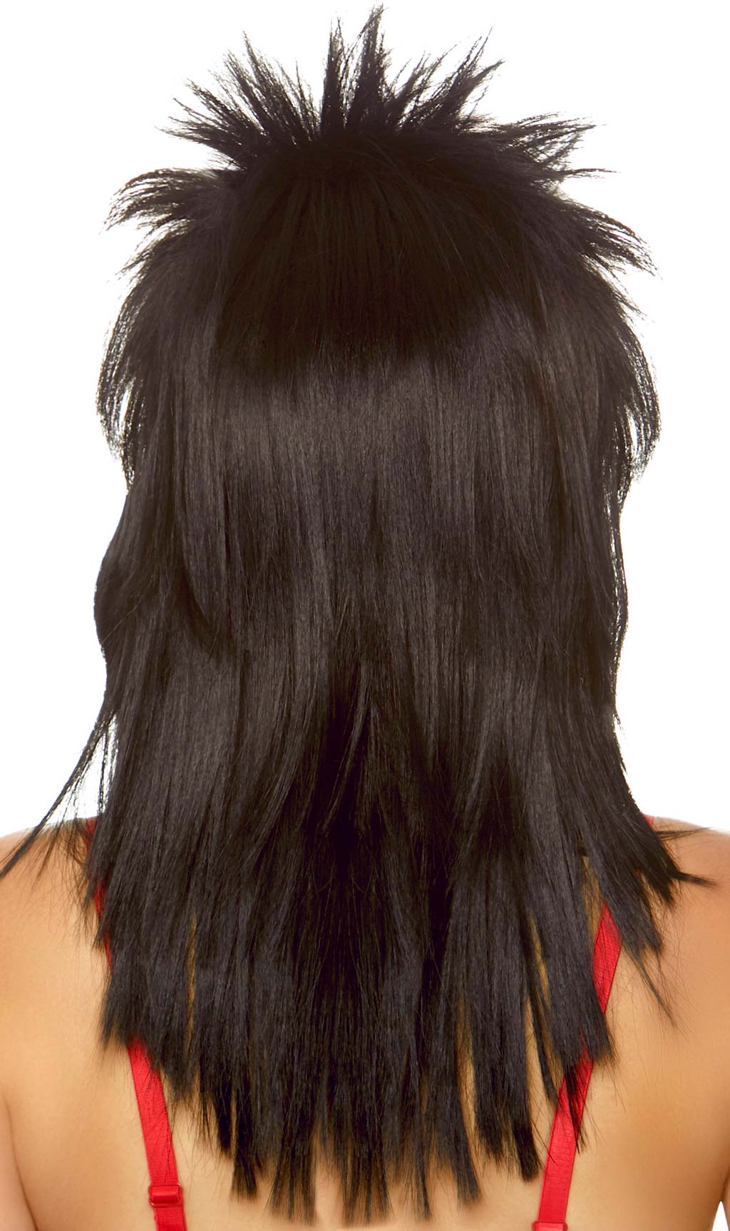 Peluca Negra Rockstar Deluxe