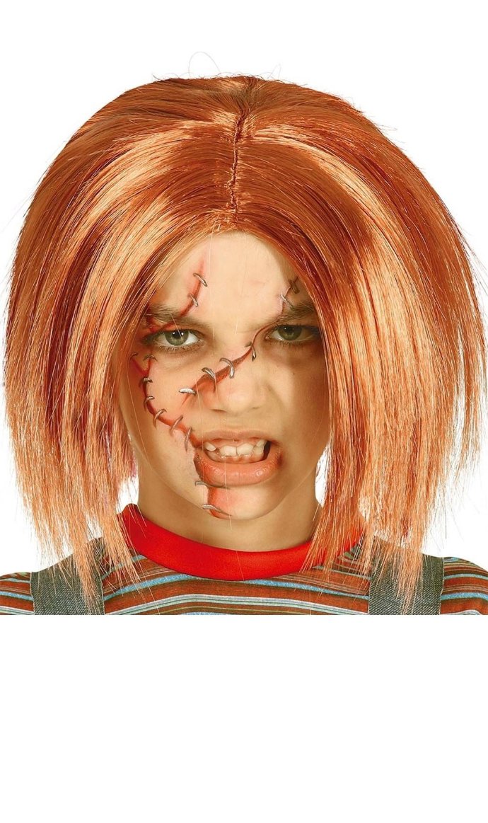 Peluca Pelirroja de Chucky infantil