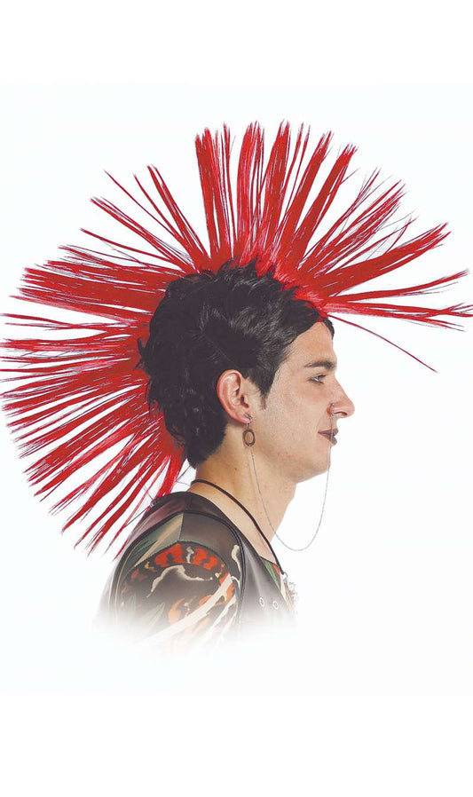 Peluca Punk Grande Roja