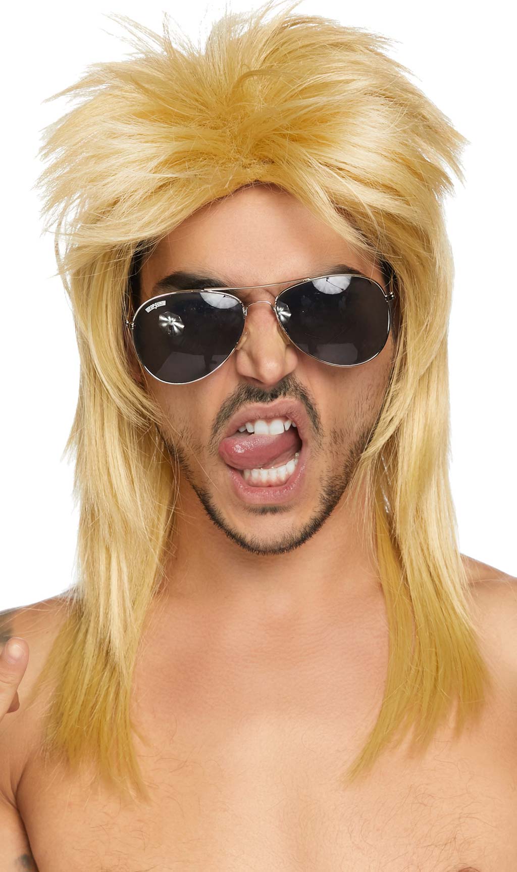 Peluca Rubia Rockstar Deluxe