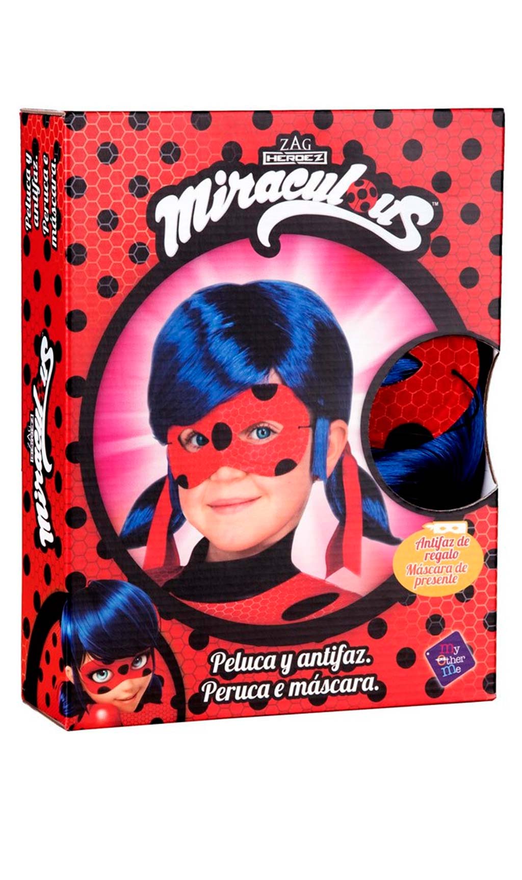 Peluca y Antifaz de Ladybug™ infantil