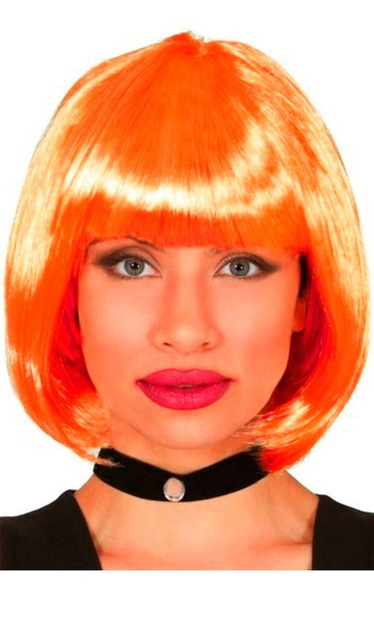 Peluca Naranja Media Melena Eco
