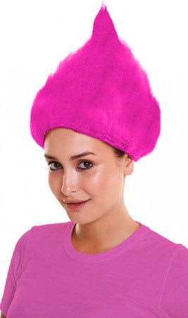 Peluca Troll Rosa