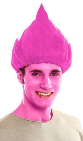 Peluca Troll Rosa