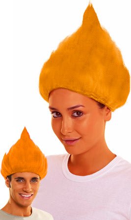 Peluca Troll Naranja