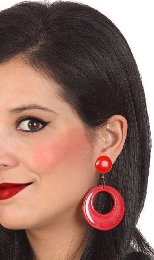 Pendientes Rojos Flamenca